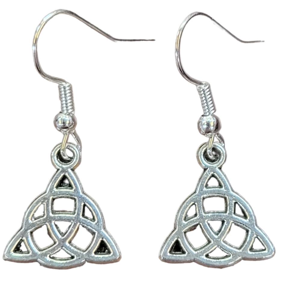 Geometric triangle earrings